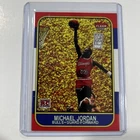 Michael Jordan Fan Art Chicago Bulls Card W/.999 Gr Of Silver W/card