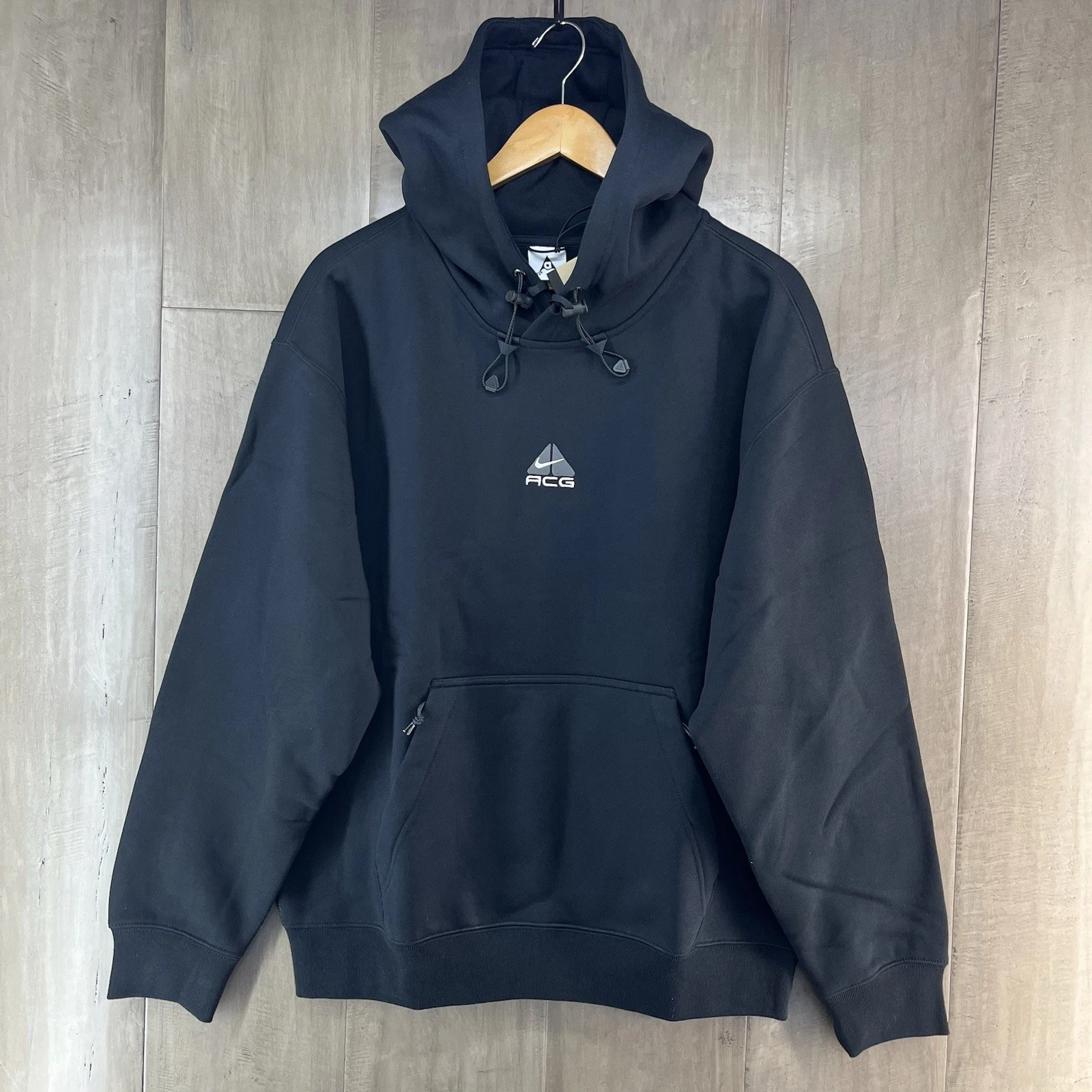 Nike ACG Therma-Fit Oversized Pullover Hoodie Black Adult Size Small DH3087-013