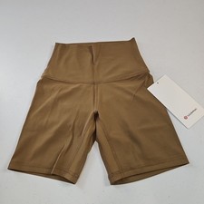 NEW NWT Lululemon Align High-Rise Short 6" ALSC Allspice Brown Tan Womens Size 2
