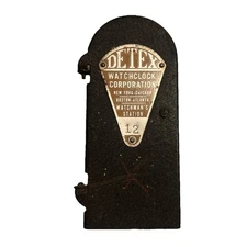 VNTG & Original DETEX Watch Clock Corp Watchman’s #12 Station Box & Key Rare
