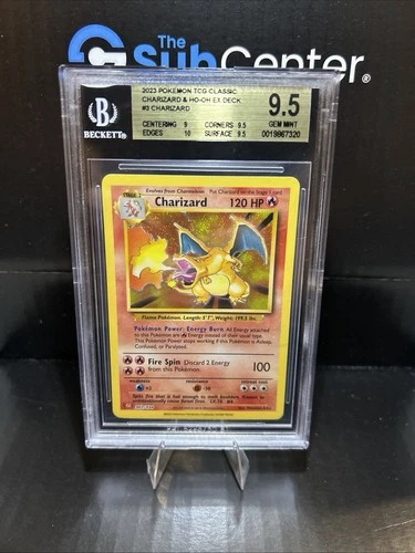 BGS 9.5 PSA 10 Charizard 003/034 2023 Trading Card Game Classic Holo Base Set