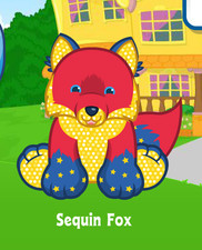 Webkinz Classic Sequin Fox Virtual PET Adoption Code Only Messaged