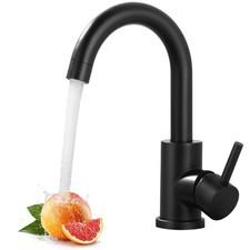 Modern Bar Sink Faucet, Single Handle Bathroom Kitchen Sink Faucet, 1 Hole We...