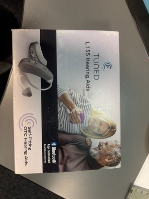Tuned L155 AI Powered Self-Fitting OTC Hearing Aids Phone Required $600 Value