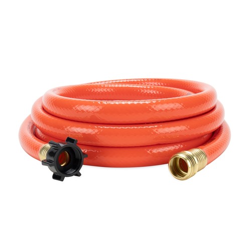Camco RhinoFlex 10 Foot RV Sewer Hose with Rinser Cap Orange Hose Kit - Picture 4 of 7