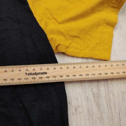 DC Shoes Men’s Skate Henley T-Shirt Size M 2014 Mikey Taylor Tee Black Yellow - Picture 7 of 8