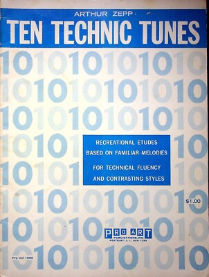 VINTAGE TEN TECHNIC TUNES, ARTHUR ZEPP ~ MUSIC SHEETS