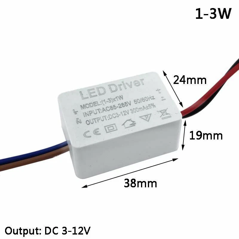 3W 12w 18w 24w 36w led driver power supply transformer 240v - dc 12v / 24v / 36v - Image 3 of 4