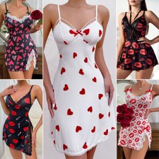 Valentine's Womens Sexy Lingerie Babydoll Sleepwear Lace Underwear G-string Gift
