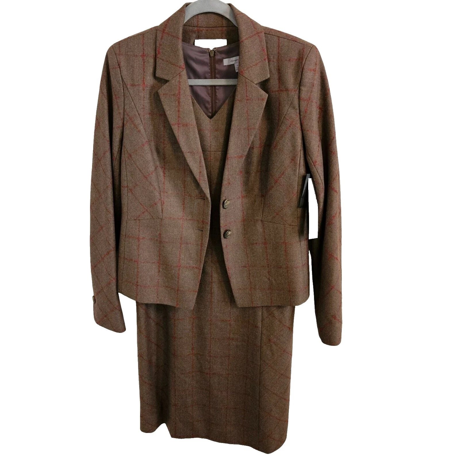 Trajes y Marrón de spandex Suit Separates para Mujeres