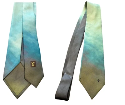 LOUIS VUITTON CLASSIC TIE KRAWATTE SILK ICONIC RARE RETRO MADE IN ITALY NEW - Bild 1 von 4