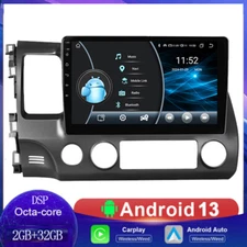 For Honda Civic 2006-2011 Apple Carplay Android13 GPS Car Radio Stereo 8Core DSP