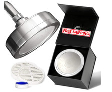 Luxury Filtered Shower Head Metal 2 Cartridges Vitamin C E A 5 Shower Caps