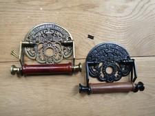Rustic vintage Victorian old Period bathroom Wc Washroom Loo Toilet  Roll Holder
