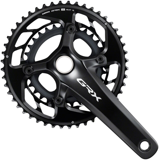 SHIMANO クランク GRX FC-RX820-2 48×31 170 Shimano GRX FC-RX820-2 Crankset - 172.5mm, 12-Speed, 48/31t, 110