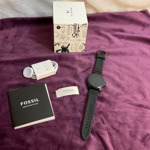 Fossil DW11F2 Black FTW4047 Bluetooth Smartwatch For iOS Apple And Android  | eBay