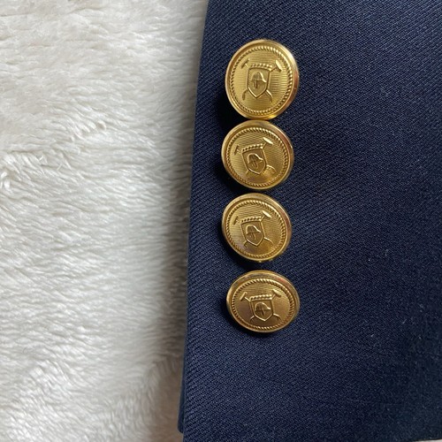 Giacca sportiva blazer Lauren Ralph Lauren uomo 44R blu navy lana bottoni oro - Foto 4 di 19
