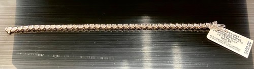 1/2 Carat Real Diamond and Solid Sterling Silver 7” Bracelet - Picture 9 of 12