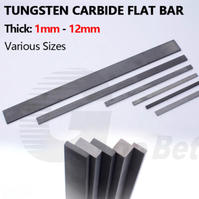 YG8 Tungsten Carbide Steel Sheet Plate Flat Stock Square Bar Blanks 1-12mm Thick