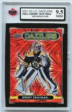 2021-22 UD HOCKEY DAZZLERS RED #DZ4 JEREMY SWAYMAN GRADED 9.5 NGM (2021-721)
