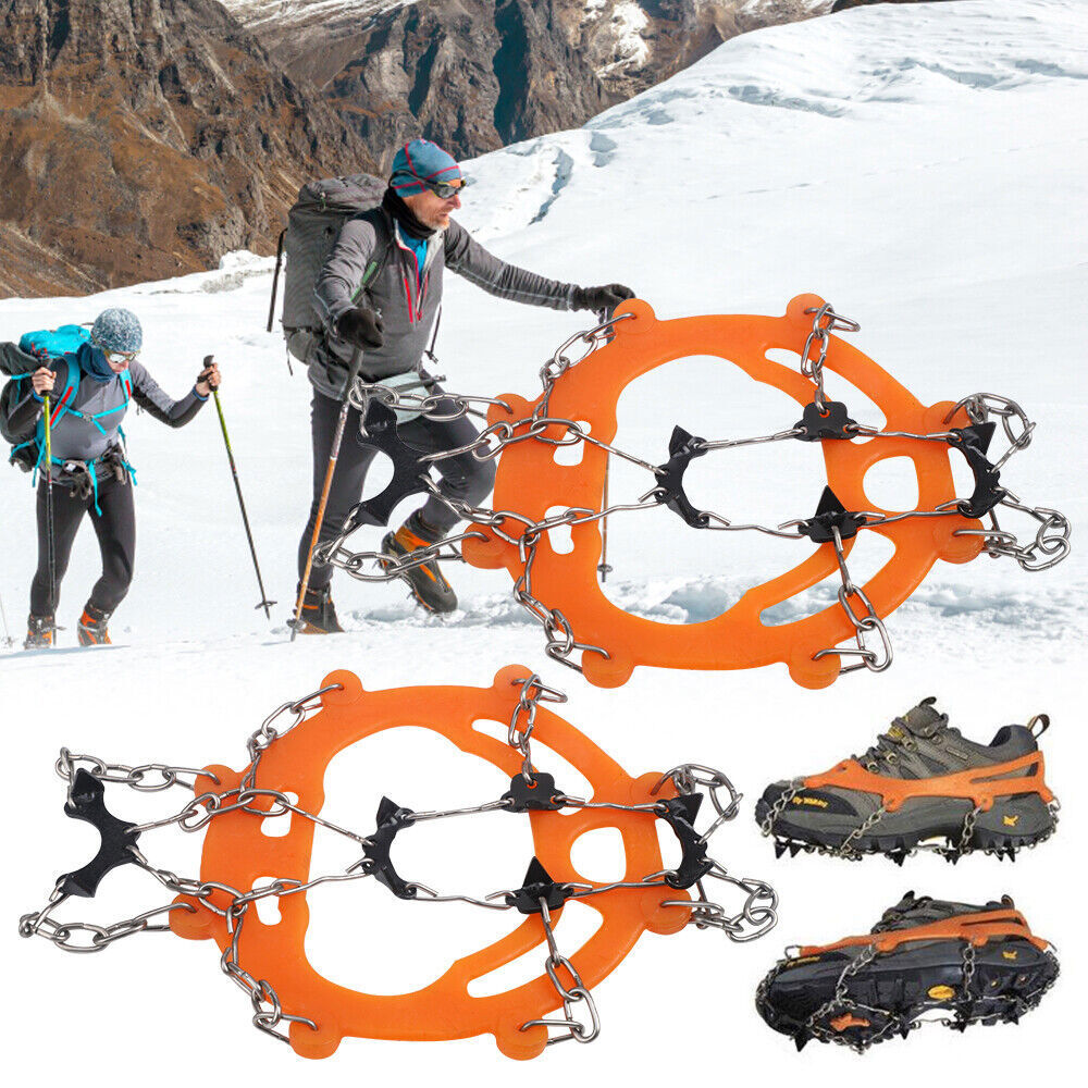 8 Teeth Ice Snow AntiSlip Grippers For Boots Shoes Grips Spikes