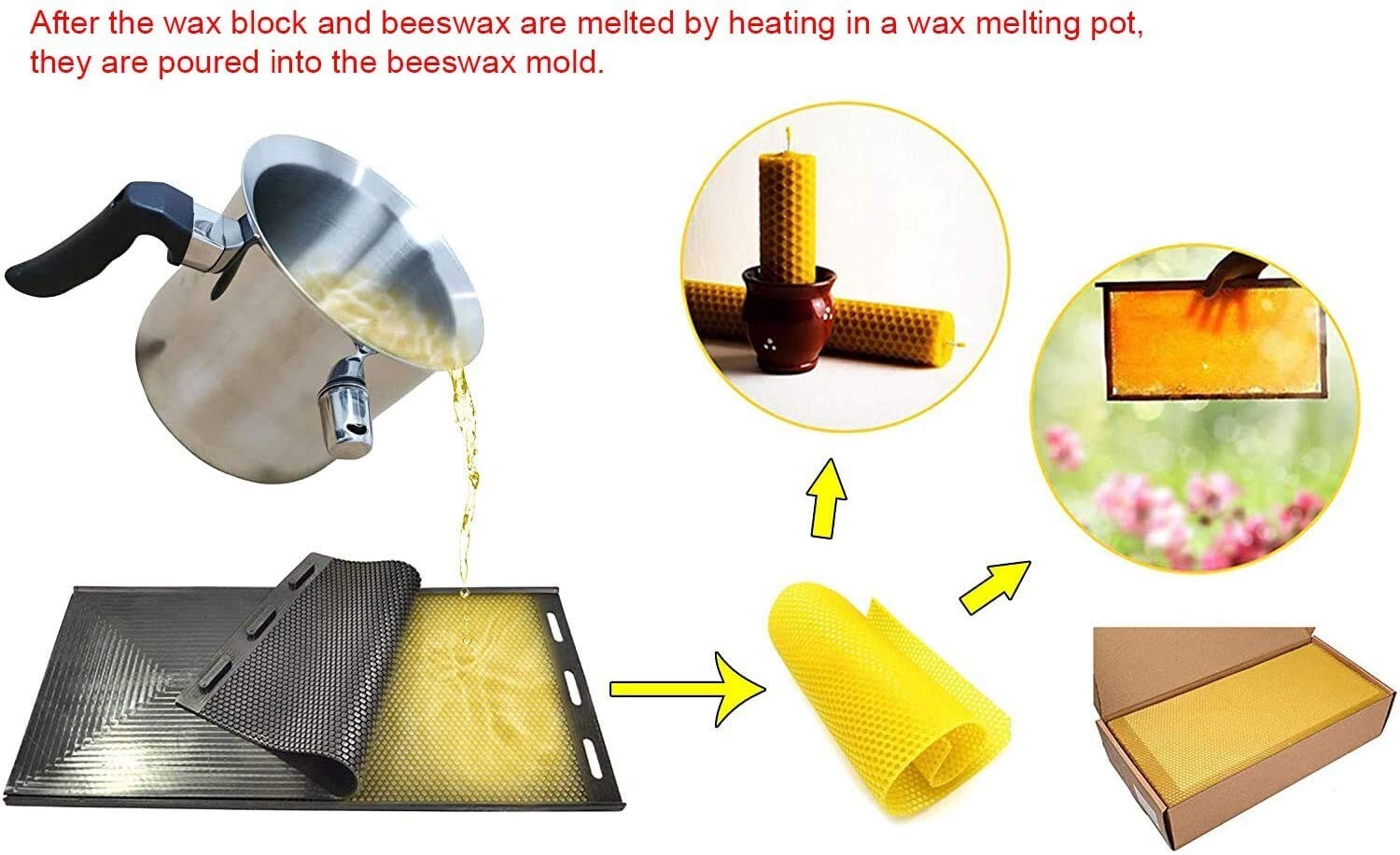 Silicone Beeswax Mold Beeswax Sheet Silicone Flexible Foundation Bee