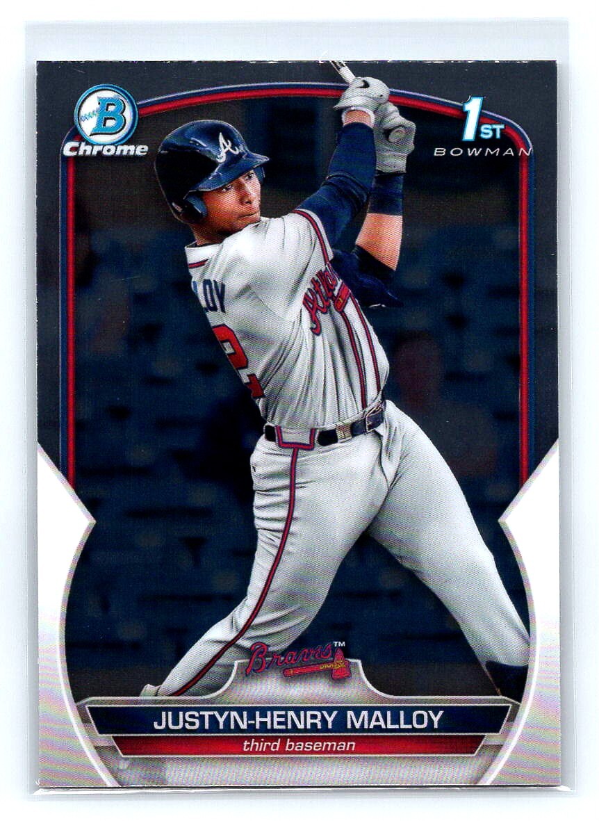 2023 1st Bowman Chrome Prospects Justyn-Henry Malloy Atlanta Braves #BCP-51