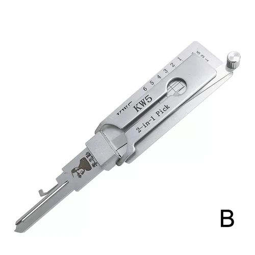 NEU 2 in 1 Pick Lishi Werkzeug KW1,KW5,SC1-R/L,SC4-R/L,LW5,AM5,M1,LW5 MS2 Neu - Bild 16 von 21