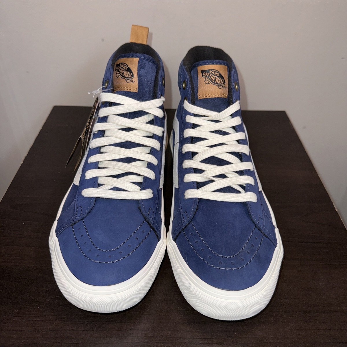 Vans SK8-Hi MTE 1 Shoes Mens 9 Blue Nubuck Leather High Lace Retro Skate Sneaker Vans Sk8 Hi MTE 1 Shoes - blue (suede/sherpa ashley blue) main image 2