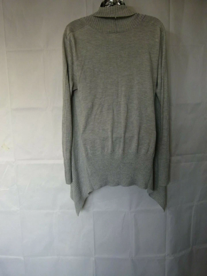 Cárdigan para mujer APT.9 tejido frente abierto mezcla acrílica gris claro talla L Foto 2 de 4