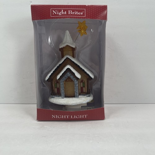 Kohl's Night Brites Night Light Christmas Church With Stars Night Light