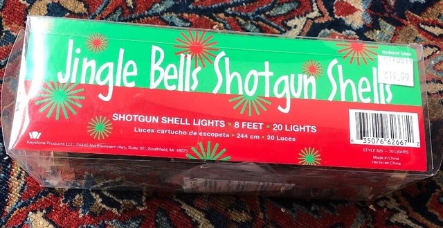 New In Box Jingle Bells Shotgun Shells Lights 10 Red 10 Green Valentines Gift For Sale Online