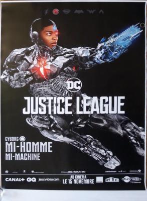 JUSTICE LEAGUE - CYBORG - DC COMICS - RARE CHARACTER BUS STOP MOVIE POSTER