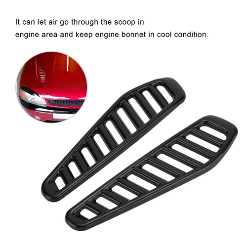 2PCS Car Hood Air Vent Trim Cover Glossy for Fiesta RS Turbo All Year Models - Picture 5 of 22