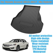 Cargo Trunk Liners Fits for 2013-2017 Honda Accord Cargo Mats TPO All Weather