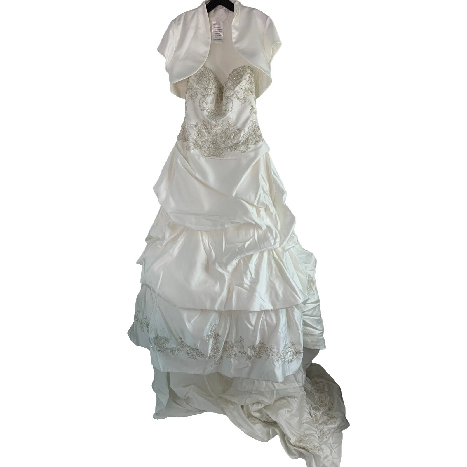 A-Line Vestidos de Novia Sin Tirantes en niveles