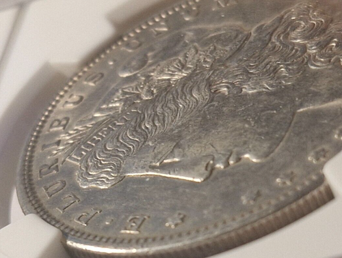 USA -- MORGAN 1921 NGC AU 55 (Missing Star) - Picture 3 of 4