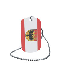 Dog Tag Flag Kids Beuards Dog Tag Aluminium 30 x 50mm