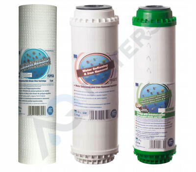 Aquafilter 3 Ersatz Wasserfilter Reiniger Sediment GAC KDF Enthärtung 10''