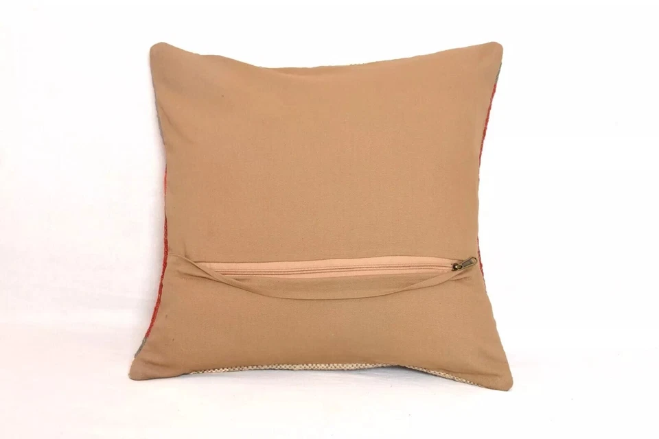 vintage Throw Pillow Jute kilim pillow cover Navajo south western cushion cover - Image 2 of 3