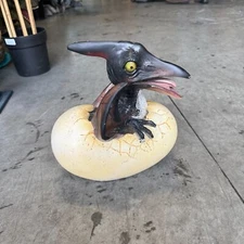 Pteranodon Hatching Dinosaur Egg Prehistoric Bird Jurassic Theme Display Prop