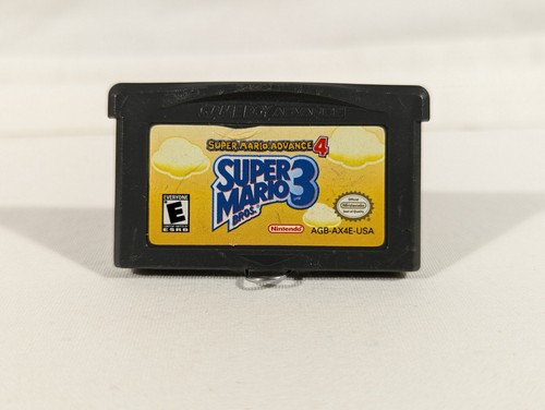Nintendo Game Boy Advance GBA Super Mario Advance 4 Super Mario 3 Cart Working