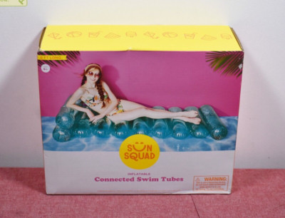 Sun Squad Inflatable Connected Swim Pool Tube Float 6 Foot Mint
