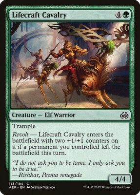 Magic MTG Tradingcard Aether Revolt 2017 Lifecraft Cavalry 113/184