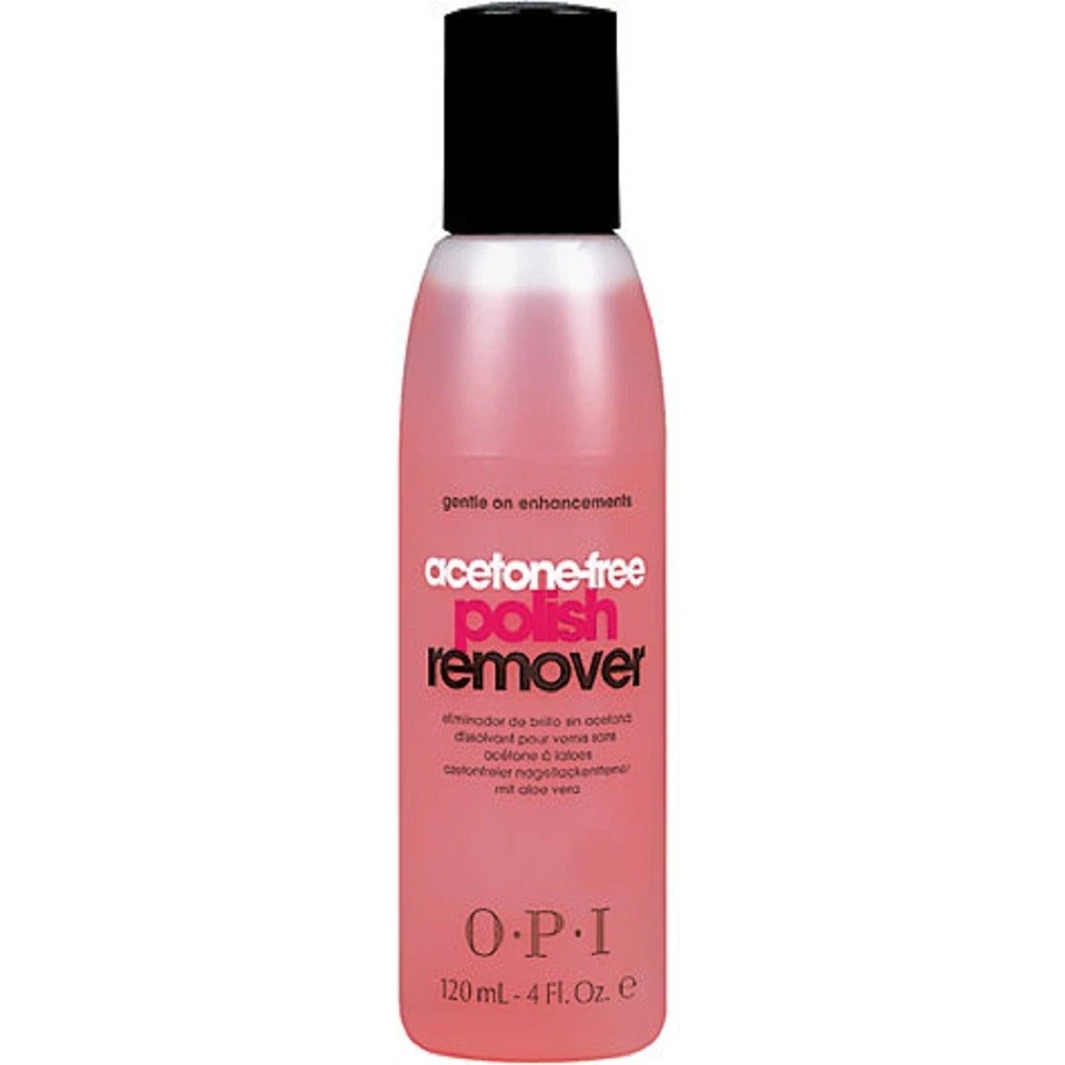 Opi Nail Polish Remover ACETONE FREE ~ ALOE VERA ~ 110ml/3.7Fl.Oz