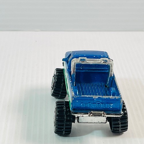 MATCHBOX CHEVY K-1500 4X4 TRUCK ROUGH N TOUGH 1993 GREEN BLUE - Picture 6 of 9