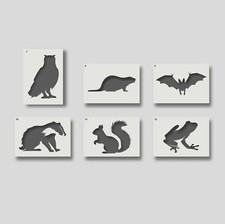 Wildlife Stencils - Reusable Stencils for Painting, Home Decor,  GROUP  2