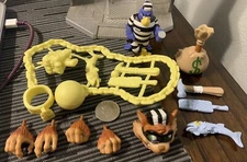 Scratch TMNT Super7 Ultimates Head,Hands,Jail Bird,Fish,Hammer,accesories,1/12