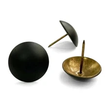 Let's Decorate 30PCS 1.2" Matte Black Upholstery Tacks for Sofa