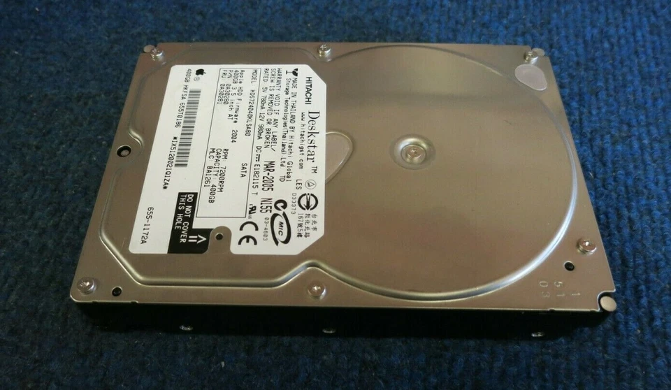 Hitachi HDS724040KLSA80 0A30280 Deskstar 400GB 7200RPM SATA 1.5Gbps 8MB 3.5" HDD - Image 4 of 4